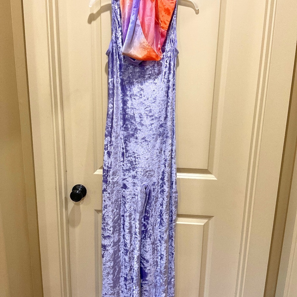 Girls/Ladies lavender dance costume size XL w/ rainbow scarf